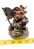 Boyds Bears Our American Hero Firefighter 9/11 Commemorative Figurine. A multi-colored resin Image - 4