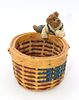 Boyds Collection Thomas' Oval Stars and Stripes Basket. A single decorative resin figurine of a Image - 1