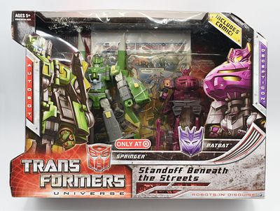 Transformers Universe Springer Ratbat Target Exclusive Set. A pair of Transformers Universe 