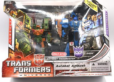 Hasbro Transformers Universe Autobot Ambush Roadbuster & Dirge Set. A pair of G1 SERIES™ ROBOTS 
