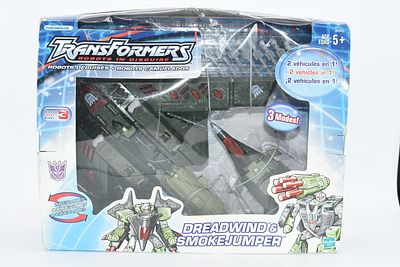 Hasbro Transformers Robots in Disguise Dreadwind & Smokejumper Action Figure Set, 2002. A Hasbro 