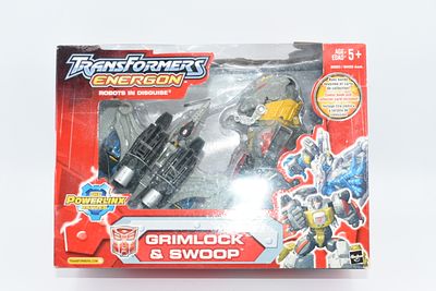 Transformers Energon Grimlock & Swoop Action Figure Set, Hasbro, 2004, New-in-Box. A 