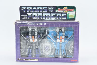 Takara Transformers Robot Masters Skywarp & Thundercracker Two-Pack Cased Set. A Takara 