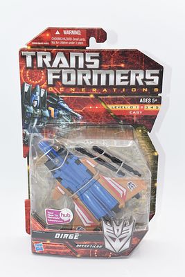 Transformers Generations Deluxe Class Decepticon Dirge Action Figure, Sealed. A Transformers 