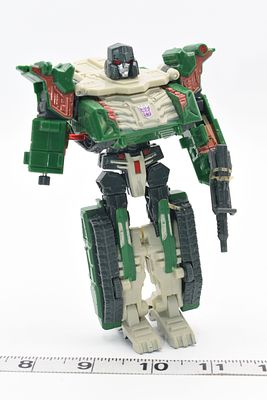 Contemporary Decepticon Transforming Robot Action Figure. A contemporary plastic transforming 