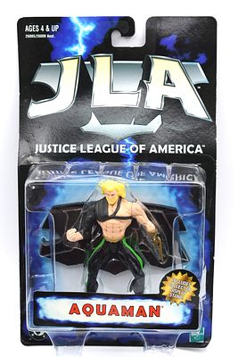 Hasbro 1999 JLA Justice League of America Aquaman Action Figure. A single Aquaman action figure 