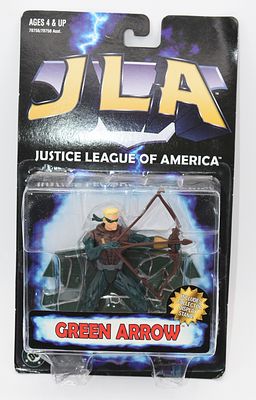 Kenner Hasbro 1998 JLA Justice League Green Arrow Action Figure. A blister-packed Kenner JLA 