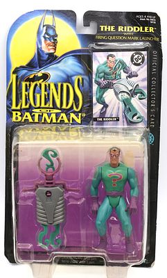 1995 Kenner Legends of Batman The Riddler Action Figure. A new-in-package 1995 Kenner Legends of 
