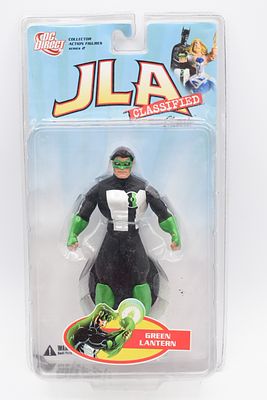 DC Direct JLA Classified Series 2 Green Lantern Action Figure. A black, white, and green DC 