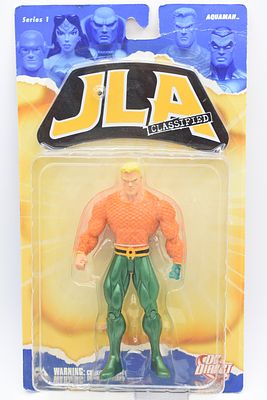 DC Direct JLA Classified Series 1 Aquaman Action Figure. One DC Direct JLA Classified Series 1 