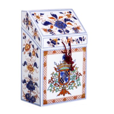 CAIXA PARA FAQUEIRO VISTA ALEGRE. Caixa de faqueiro em porcelana da Vista Alegre. 