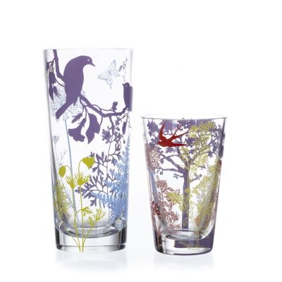 DUAS JARRAS. Francesas do s&eacute;c.XX, em cristal de Baccarat, decora&ccedil;&atilde;o 