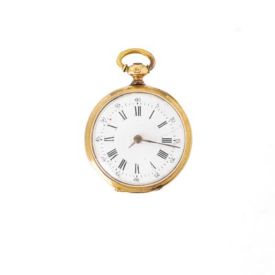 REL&Oacute;GIO DE BOLSO EM OURO. Franc&ecirc;s do s&eacute;c. XIX/XX, modelo de senhora, com caixa em 