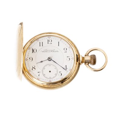 REL&Oacute;GIO DE BOLSO EM OURO. Americano, ‘American Waltham Watch Co.’ datado entre 1850 e 1950 