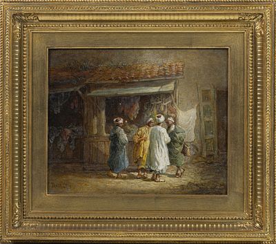PAUL H. ELLIS (1882-1908). "S/t&iacute;tulo", &oacute;leo sobre tela. Assinado Dim.: 26 x 32 cm