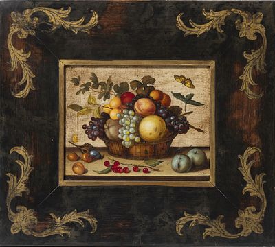 MATILDA CALZOLARI (S&Eacute;C.XX). "Natureza Morta". &Oacute;leo sobre tela. Assinado. Dim.: 24 x 29,5 cm