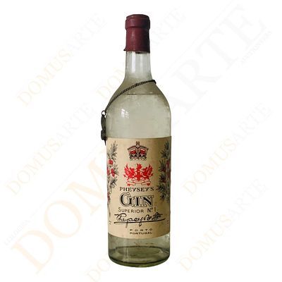 Garrafa de Gin "Pheysey&acute;s". Garrafa de Gin Pheysey&acute;s Superior N&ordm;1 - Porto-Portugal. Anos 1950 