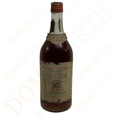 Royal Oporto Brandy. Real Companhia Velha, Brandy 95cl ,sinais de armazenamento, falha no selo