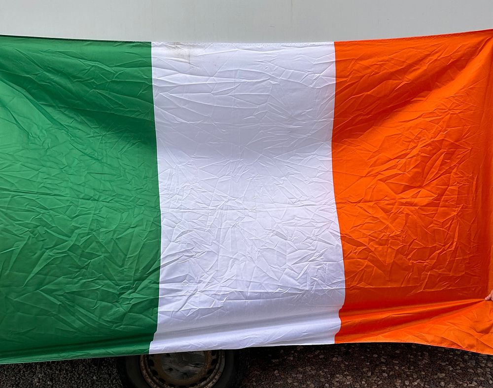 Lot 91: Irish Flag 96"x 96".