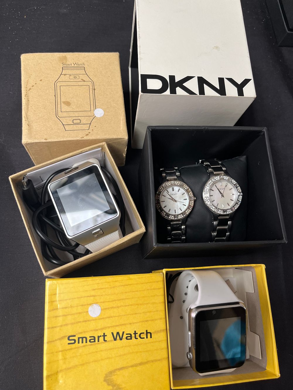 Lot 406: Two DKNY Watches In Box Plus Two Others.