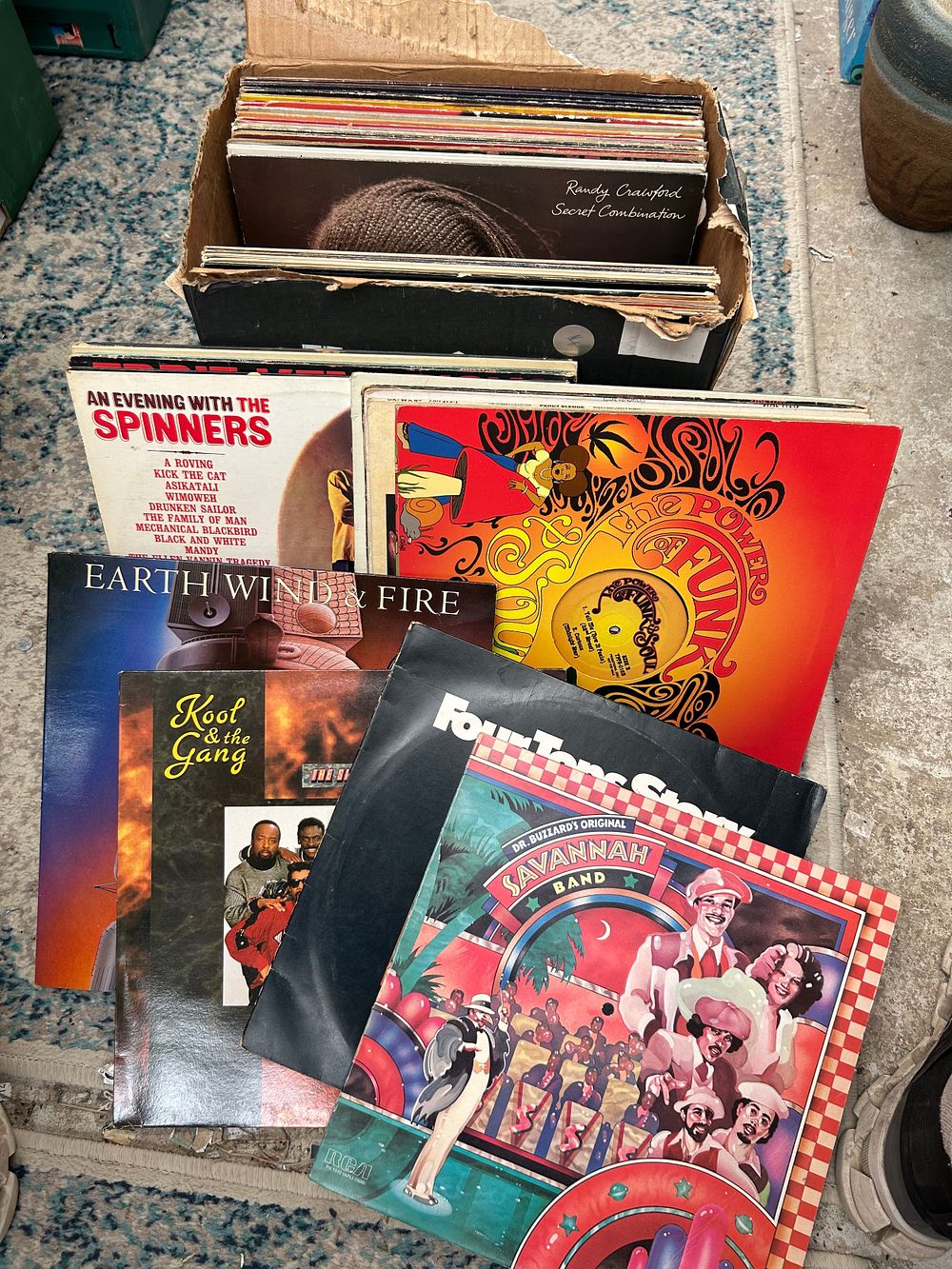 Lot 479: Box of Soul Funk LP's