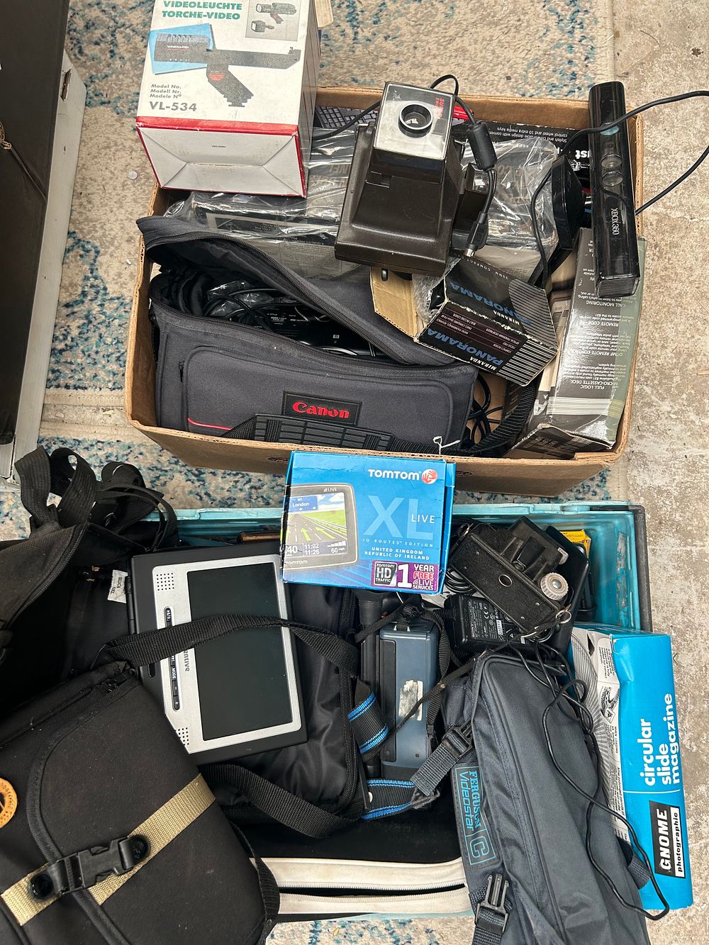 Lot 500: Two Boxes Of Electrical Items Etc.