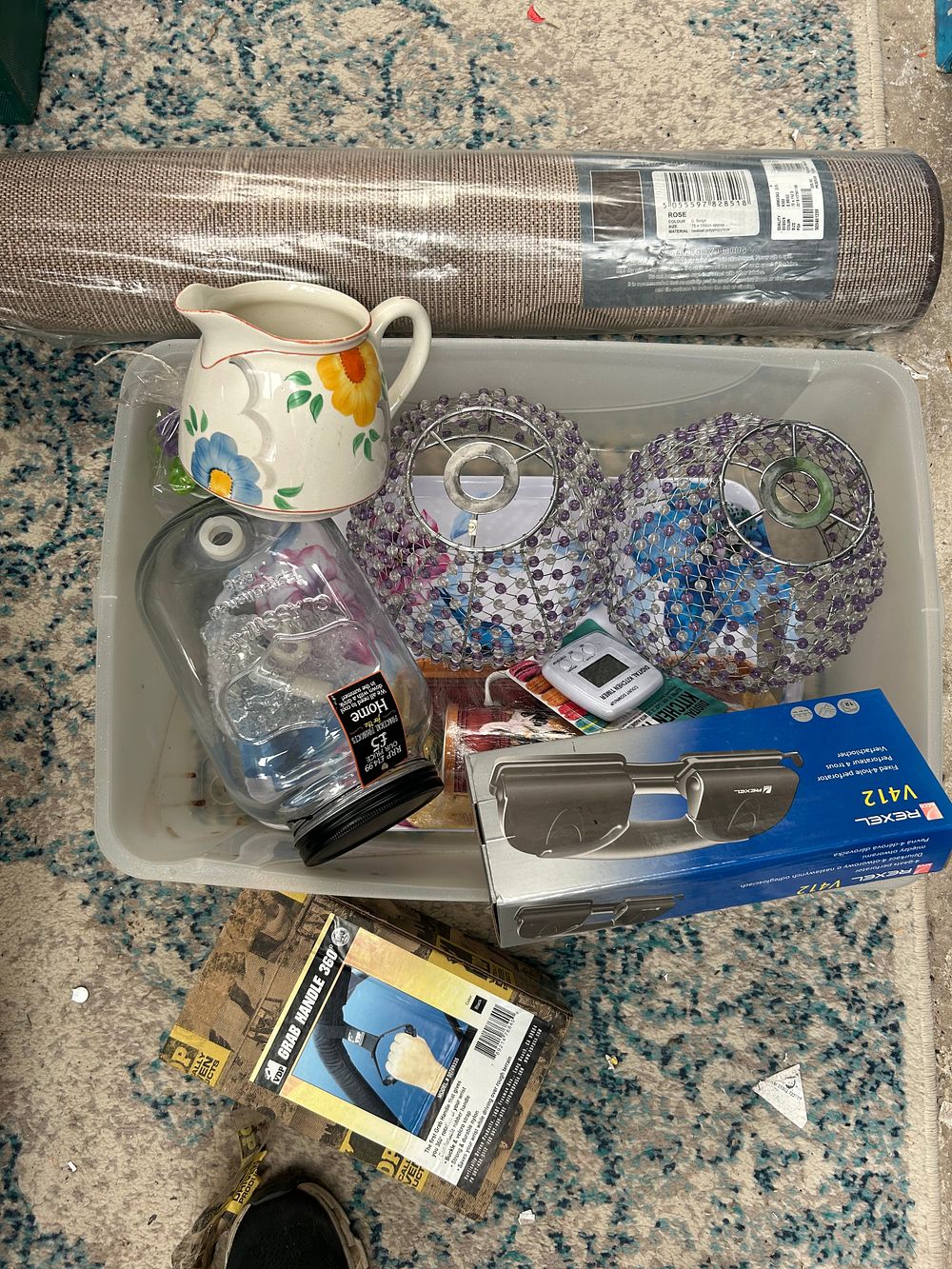Lot 506: Mixed Lot Including New Rug , Light Shades...