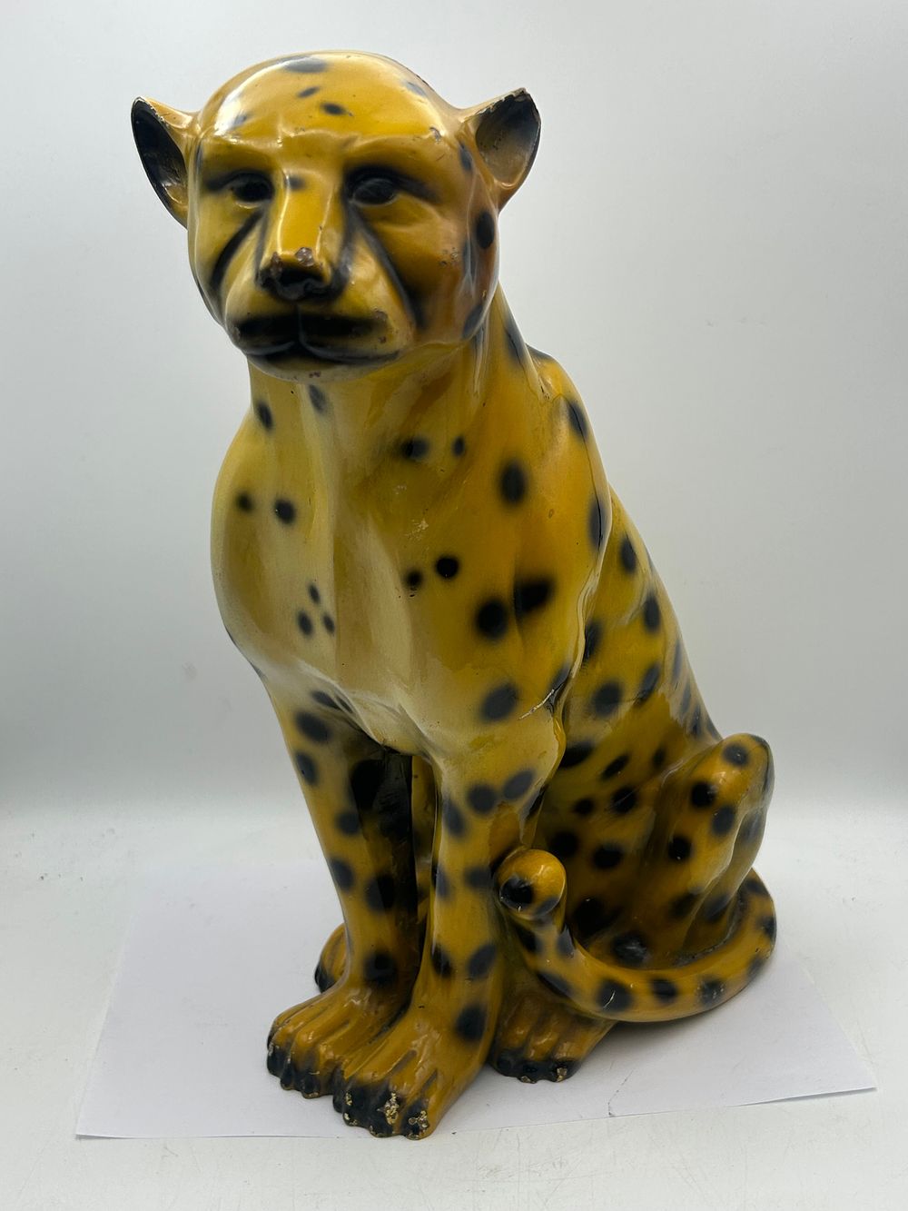 Lot 525: Ceramic Cheeath Standing 14" See Pictures