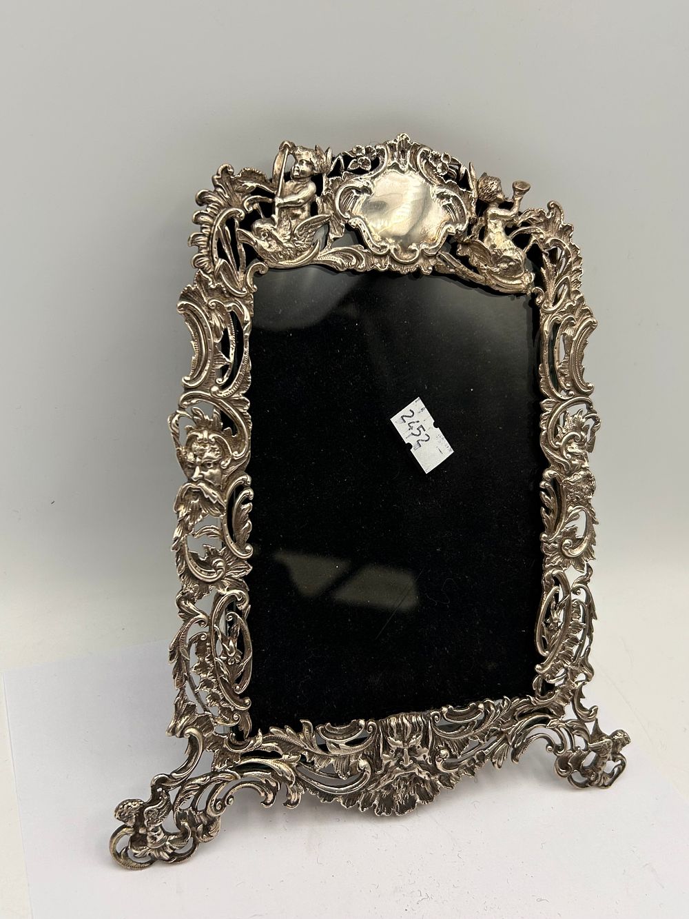 Lot 190: Antique Silver Picture Frame . Hall Mark London...