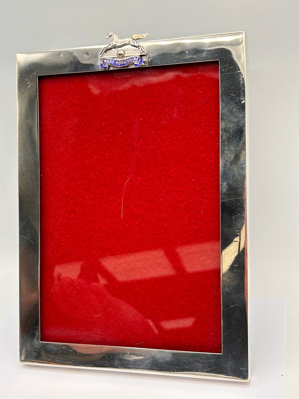 Lot 191: Antique Silver Picture Frame With West Yorkshire Motif,...