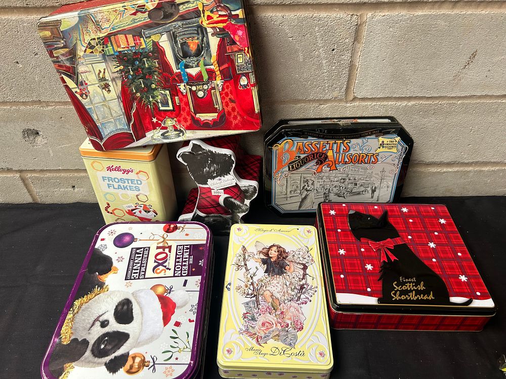 Lot 259: Variety Of Vintage Tins.