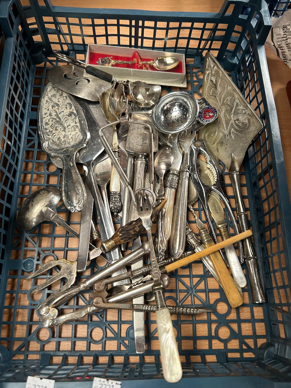 Lot 271: Various Flatware Including Mother Of Pearl.
