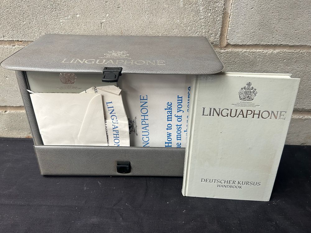 Lot 274: Cased Linguaphone Cassette And Handbook Set , German.