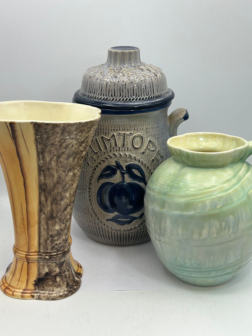 Lot 294: Rumtopf Jar Standing 11" , Sylvac Jug Etc.