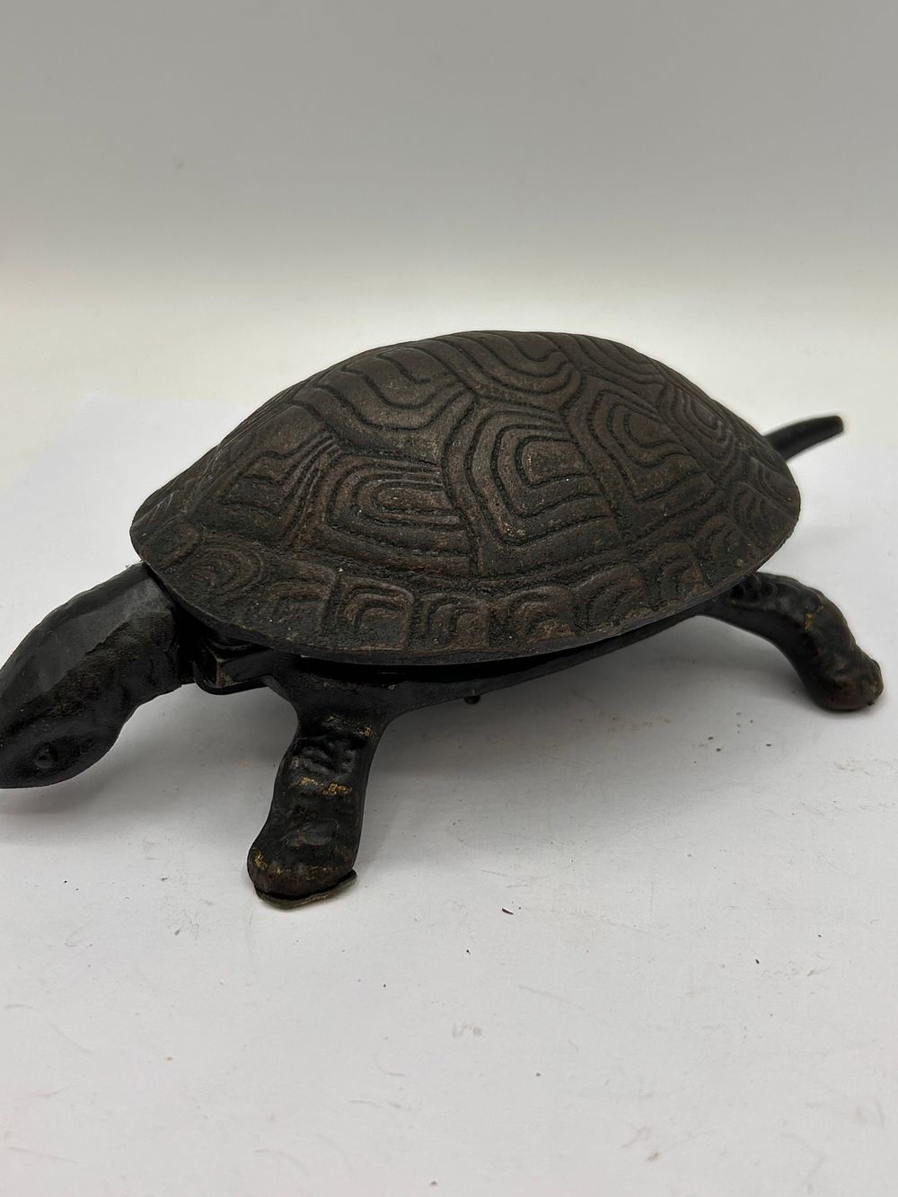Lot 359: Fabulous Vintage Counter Top Turtle Mechanical Wind Up...