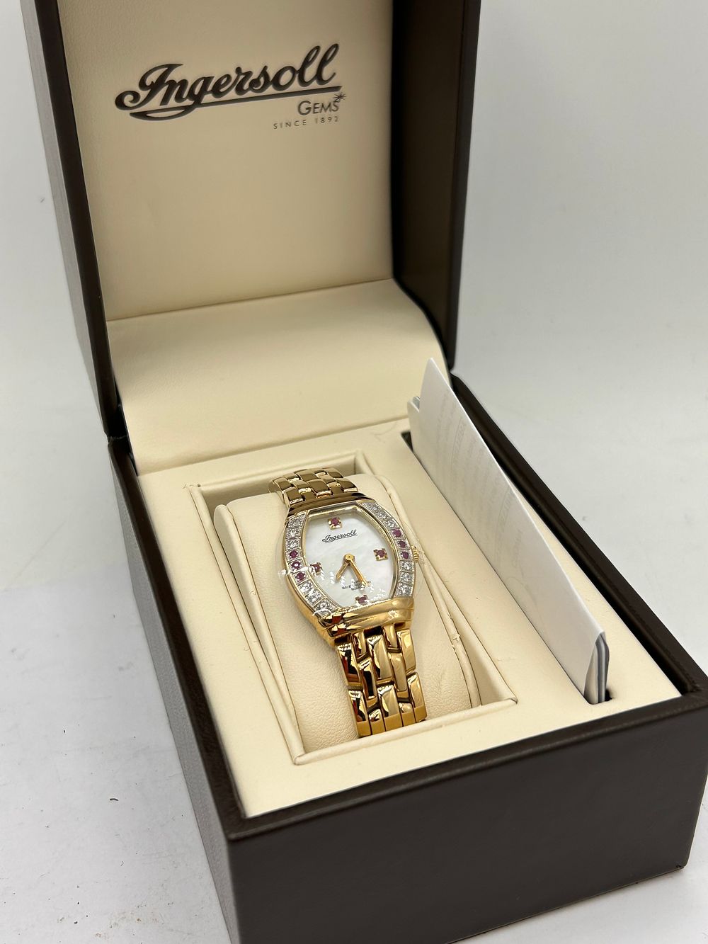 Lot 369: Ladies Gems Watch By Ingersoll, Box And Papers,...