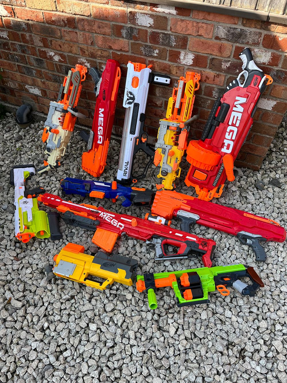 Lot 376: Variety Of Large Nerf Guns.