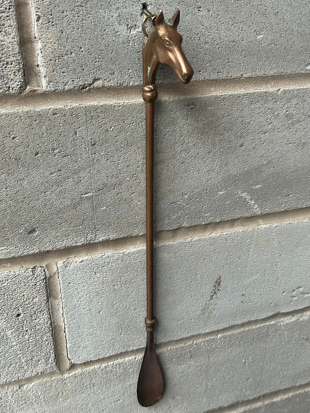 Lot 392: Brass Horse Design Shoe Horn