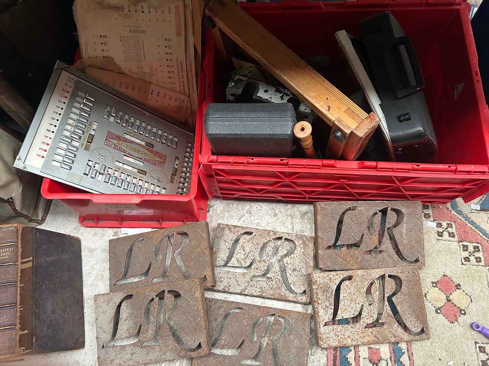 Lot 408: Two Boxes Of Miscellaneous Items To Include Land...