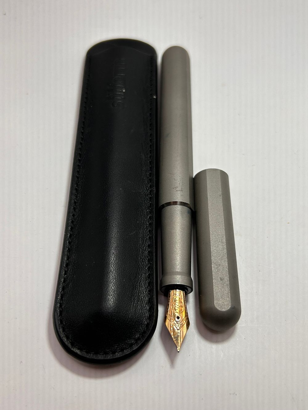 Lot 329: Stilform Fountain Pen With Leather Case, Bock 585...