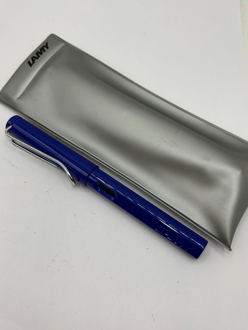 Lot 363: Lamy Fountain Pen In Blue , With Case.