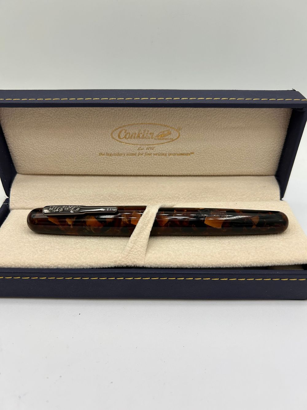 Lot 367: Boxed As New Conklin Fountain Pen , Papers...
