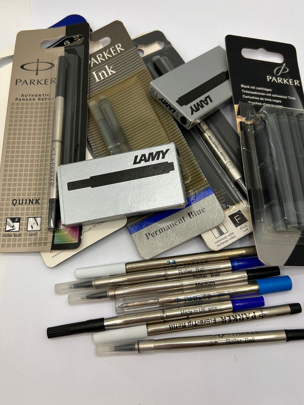 Lot 374: Collection Of Refills And Inks Including Cross, Parker...