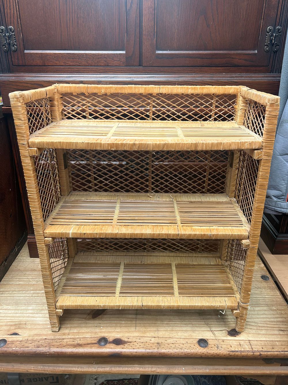 Lot 430: Wicker Shoe Storage
