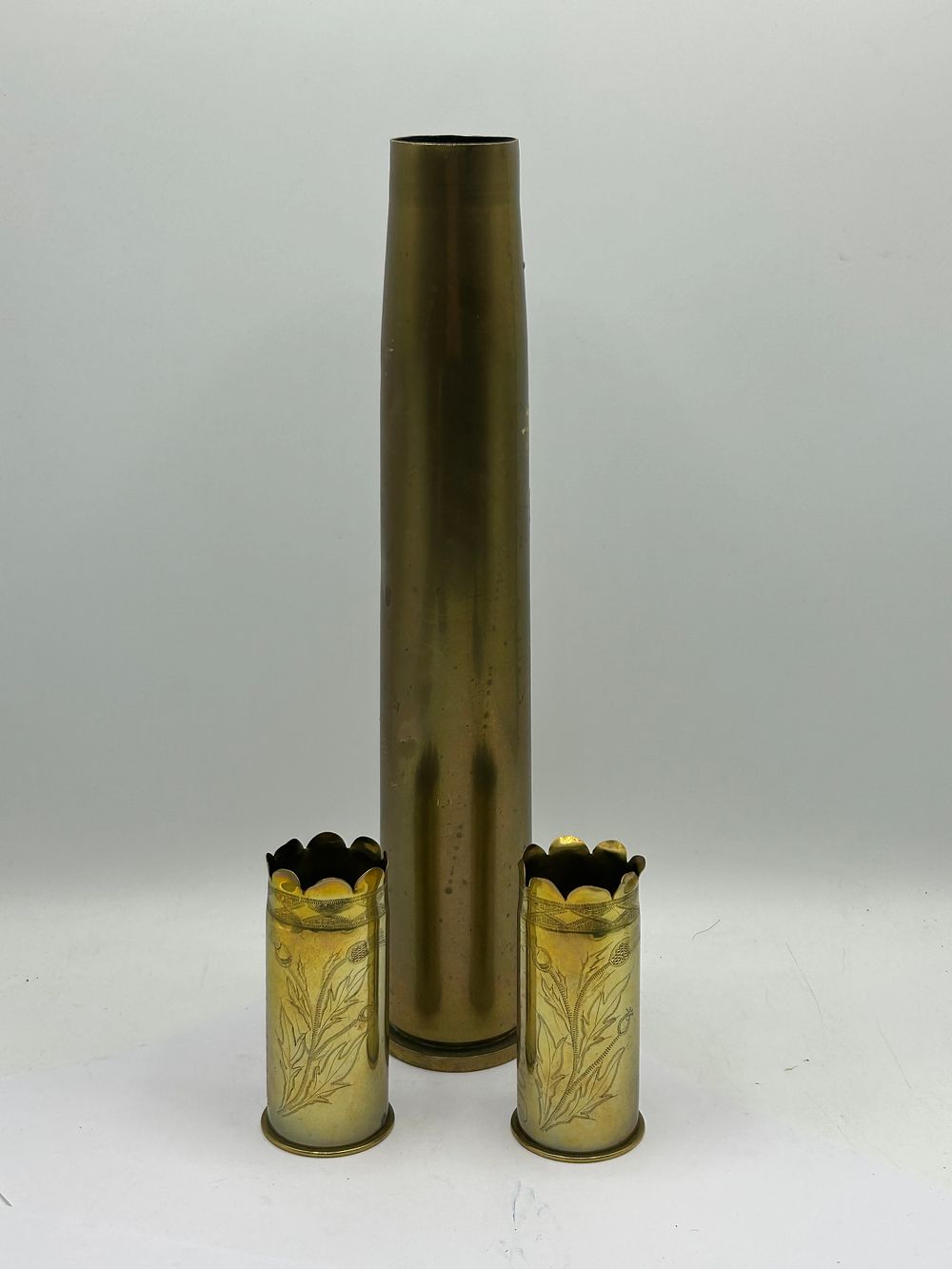 Lot 439: Trench Art And Shell Dated 1917