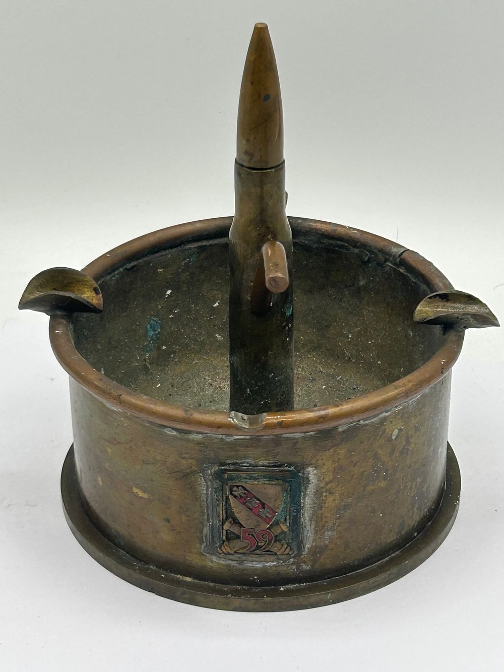 Lot 451: Trench Art Ash Tray. See Pictures