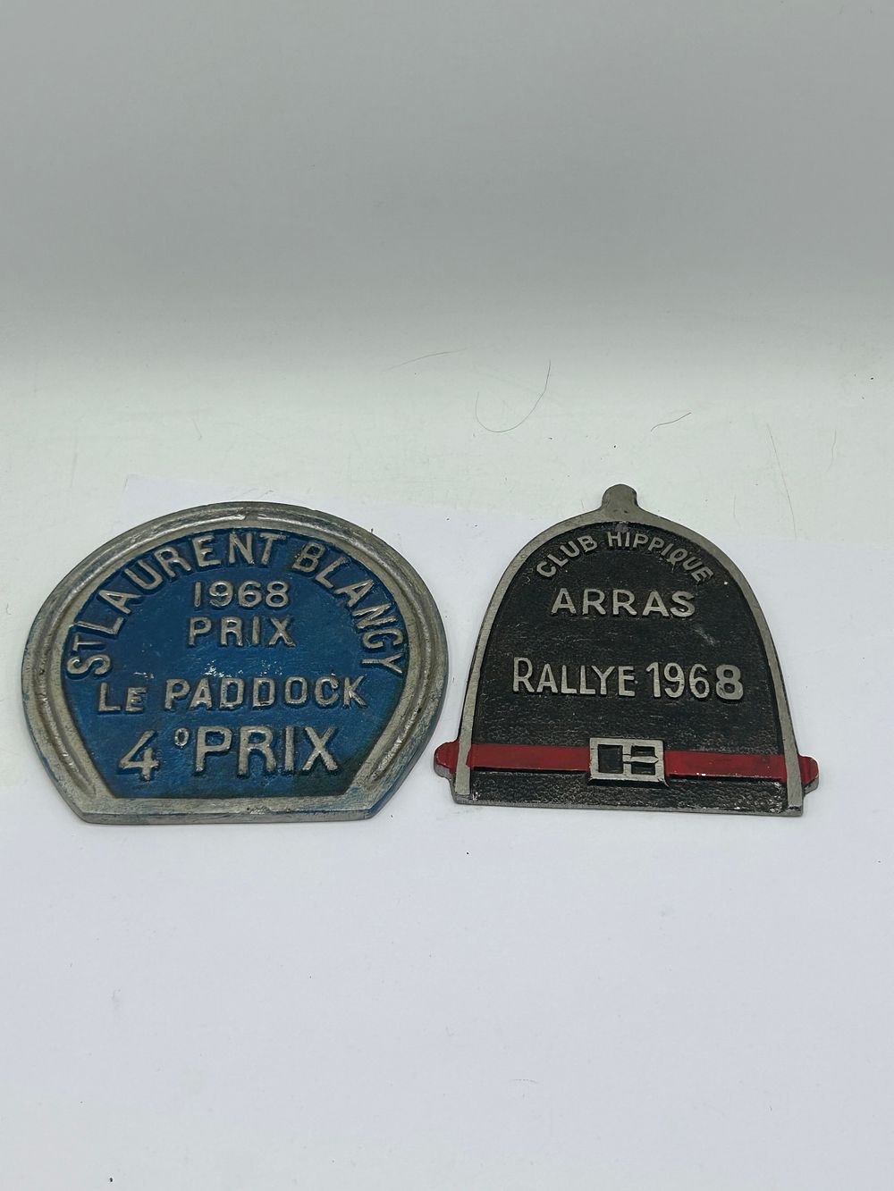 Lot 452: Two 1968 French Racing Related Racing Plaques