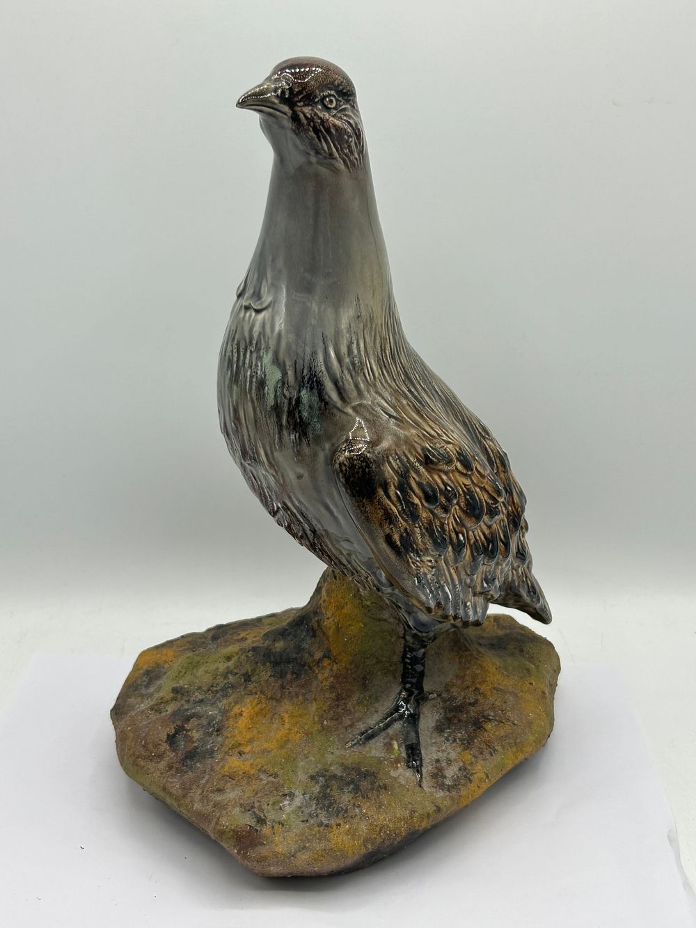 Lot 530: Stunning Ceramic Grouse? Standing 12” Numbered To Bottom