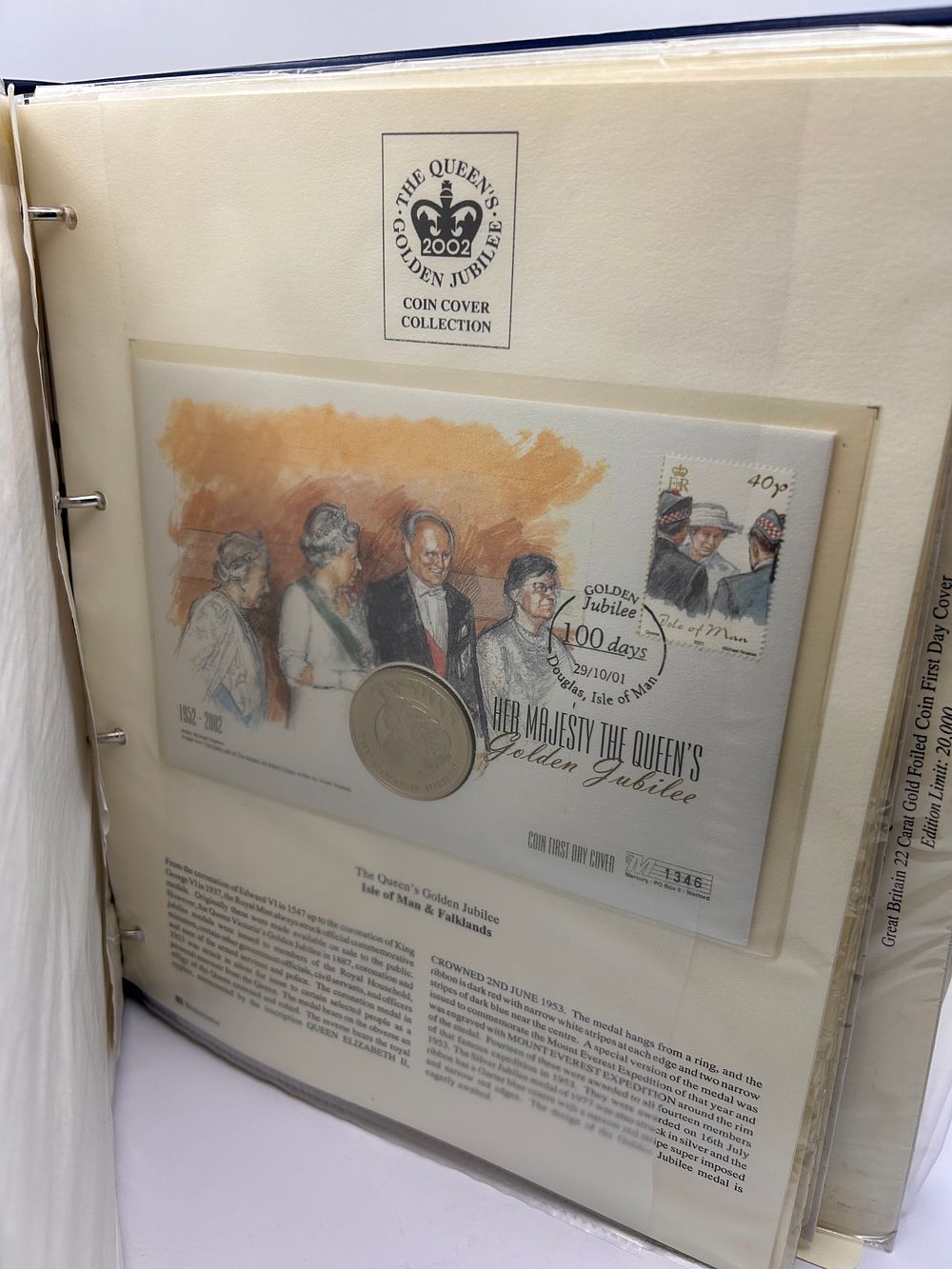 Lot 363: The Queen's Golden Jubilee 2002 Coin Cover Collection