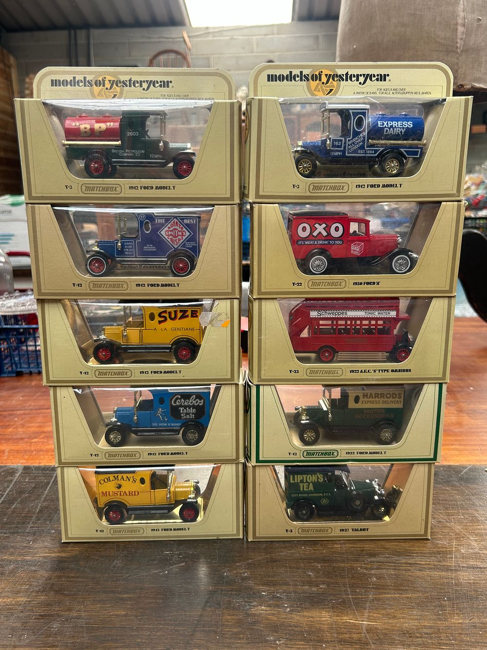 Lot 411: A Collection of Ten Matchbox 'Models of Yesteryear' Die-cast Toy Vehicles